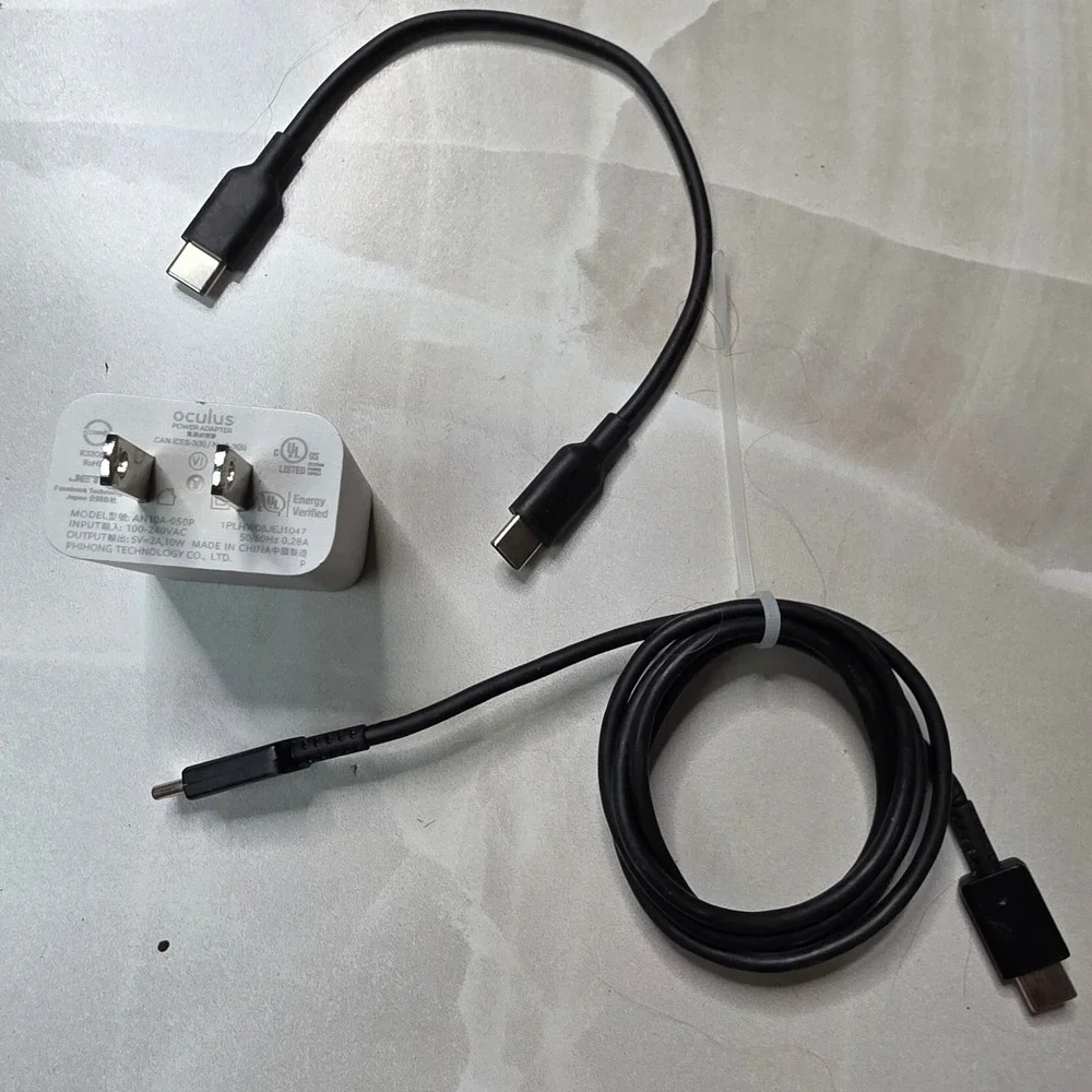 Oculus Quest 2 Power Adapter 10W Wall Charger‎ AN10A-050P with USB-C Cable W4